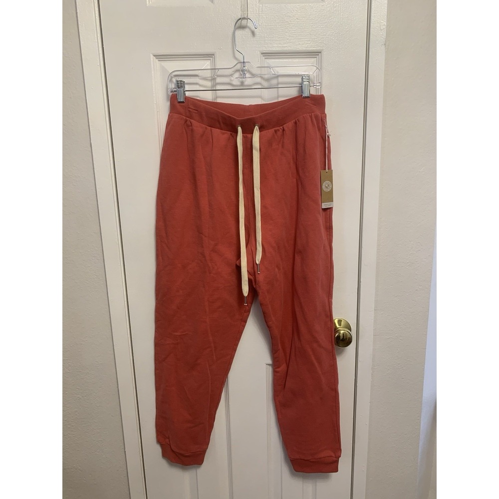 NWT Outerknown Second Spin Women's Draw String Sweatpants Medium Pink